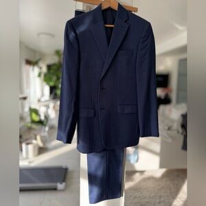 Ralph Lauren Dark Blue Windowpane Suit